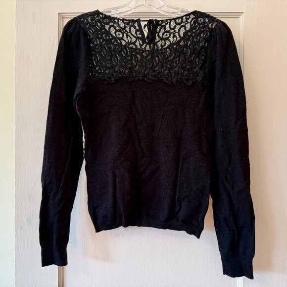 Anthropologie | Lace Topped Sweater - Picture 7 of 12